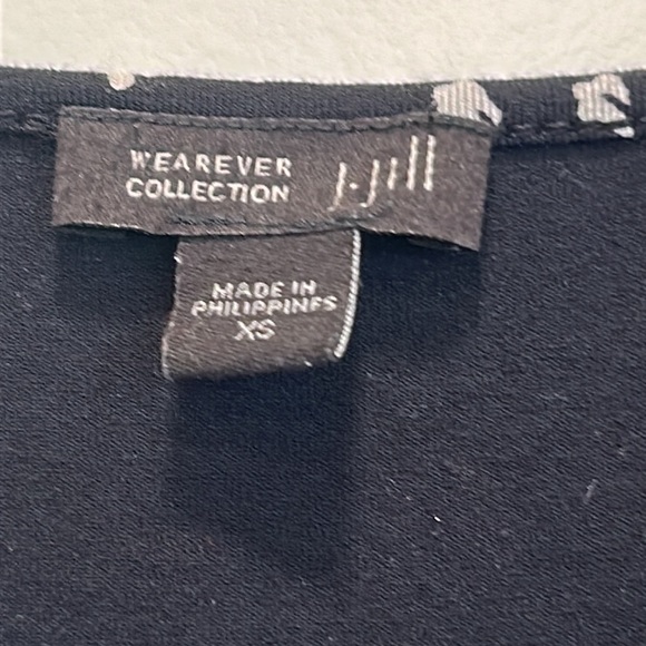 J Jill Wearever Soft Knit Print Dress Tunic for Work or to Wear Casually sz.XS - Picture 5 of 9